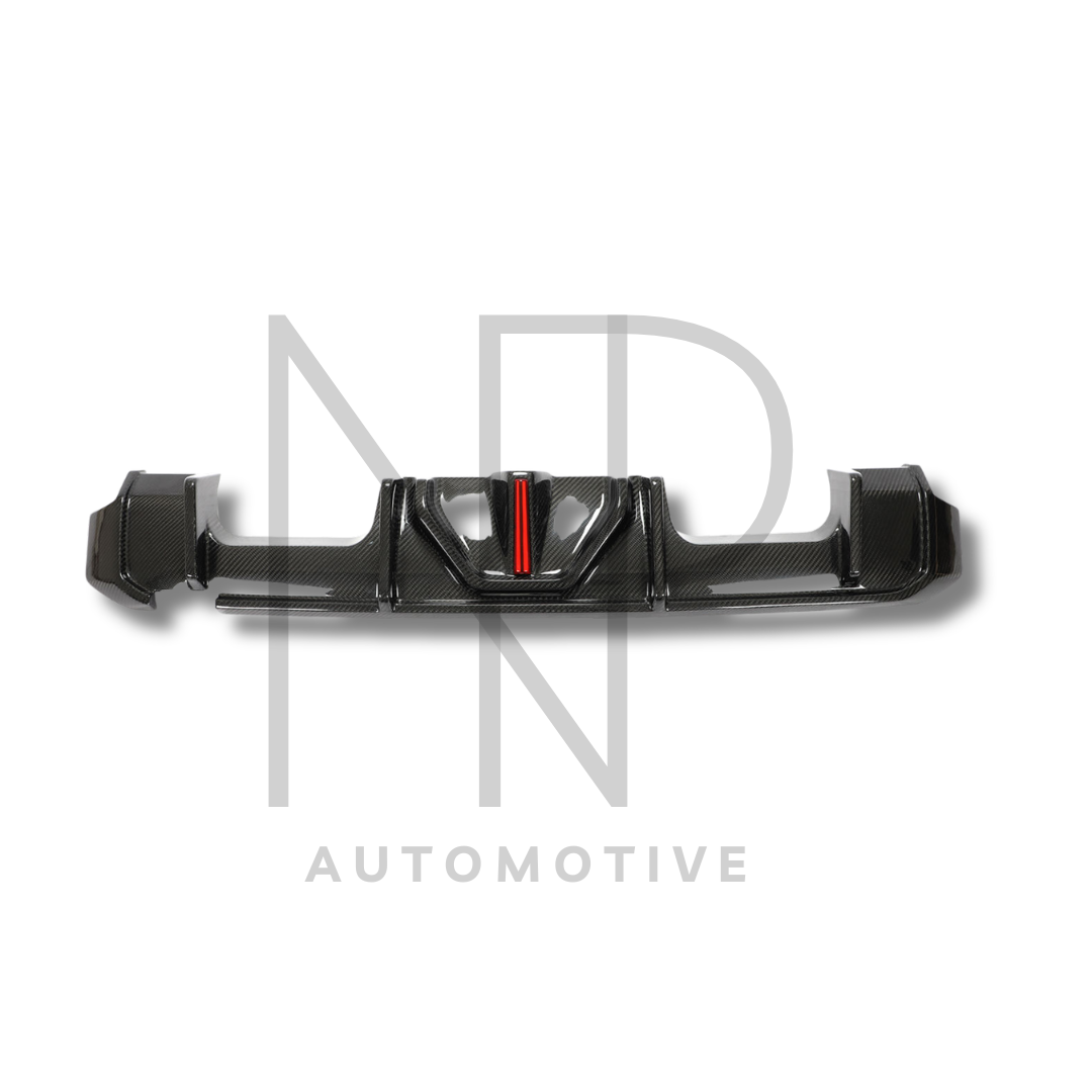 KIT DIFFUSORE POSTERIORE LED F1 IN FIBRA DI CARBONIO DRY BMW M3 G80 G81