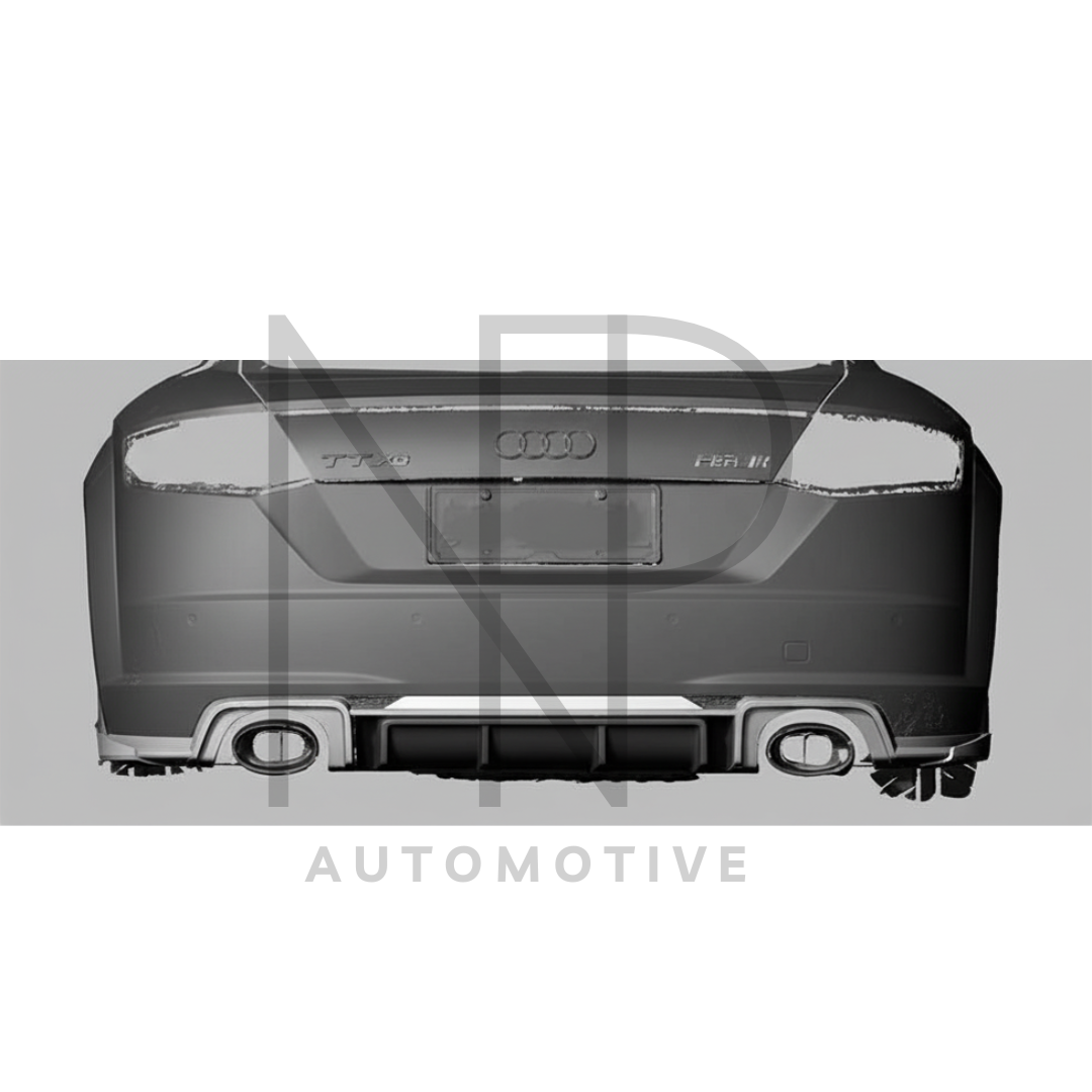 DIFFUSORE POSTERIORE NP STYLE CARBONIO PRE PREG AUDI TTRS MK3