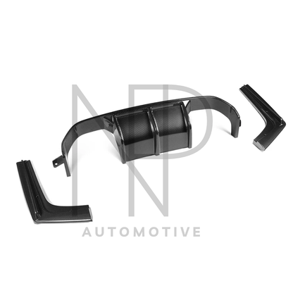DIFFUSORE POSTERIORE V-STYLE CARBONIO PRE PREG BMW M4 F82 F83