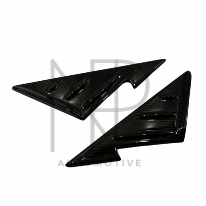 ANGOLI SPECCHIETTI PORTIERE ANTERIORI BMW M2 G87 SERIE 2 G42  FIBRA DI CARBONIO NP STYLE
