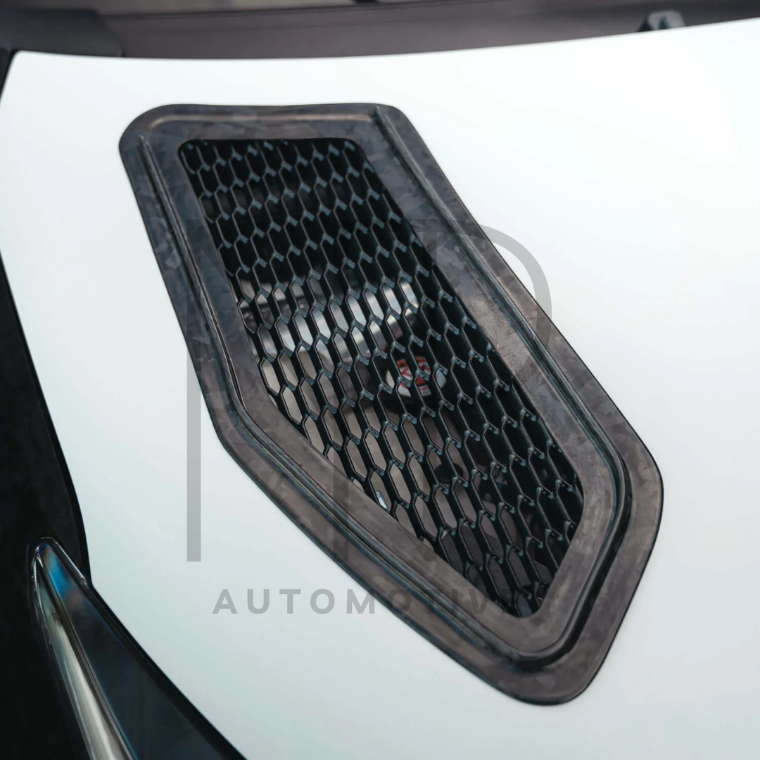 PRESE ARIA COFANO STILE RALLY 2 IN CARBONIO FORGIATO PER TOYOTA YARIS GR MK1 MK2