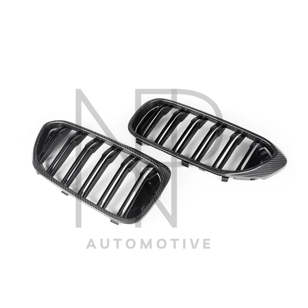 GRIGLIE ANTERIORI CARBONIO PRE PREG BMW M5 F90 PRE LCI SERIE 5 G30 G31 PRE LCI