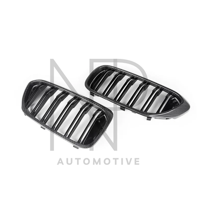 GRIGLIE ANTERIORI CARBONIO PRE PREG BMW M5 F90 PRE LCI SERIE 5 G30 G31 PRE LCI