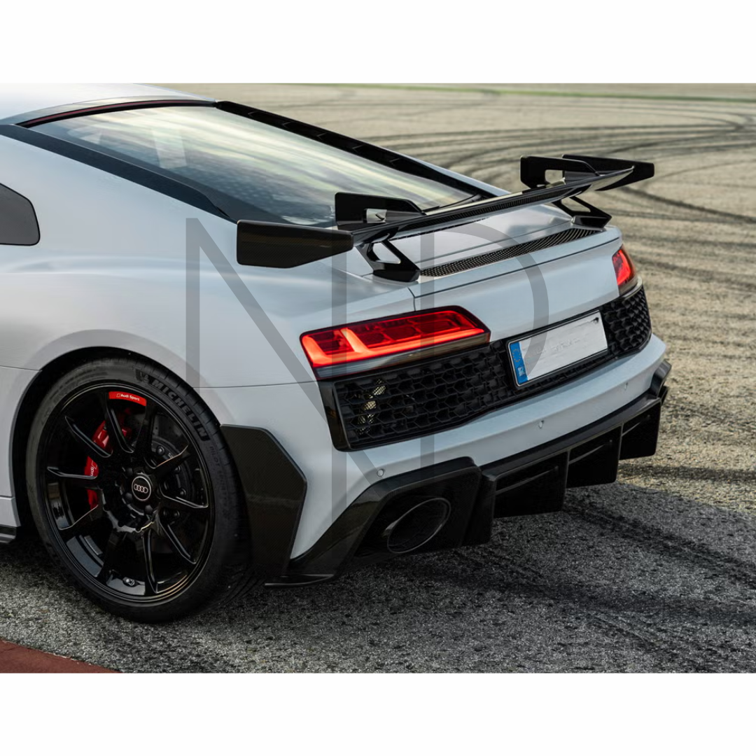 CANARD POSTERIORI LATERALI AUDI R8 RESTYLING 2019 FIBRA DI CARBONIO STILE GT