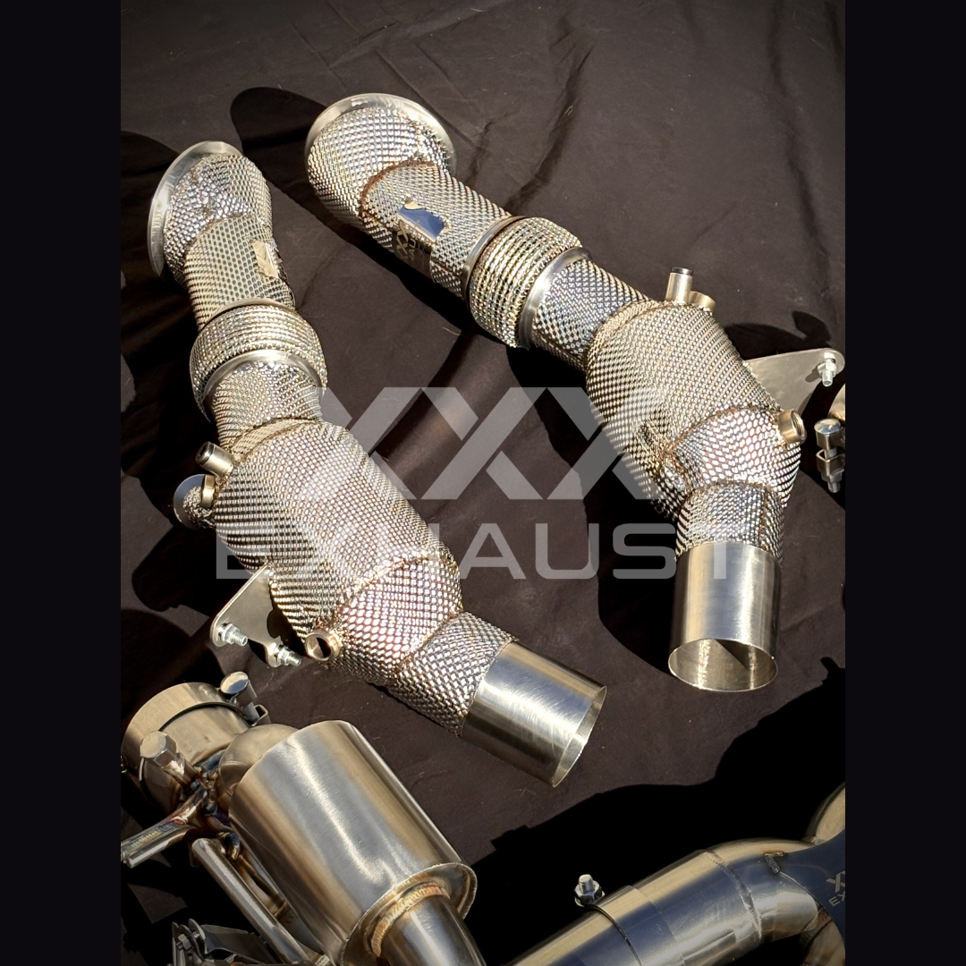Scarico Completo Ferrari SF90 Stradale X-Pipe con Catalizzatori 200 Celle