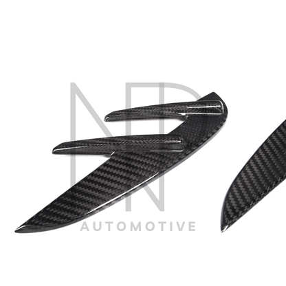 COPERTURA LOGHI LATERALI PARAFANGHI CARBONIO BMW M3 G80 G81 DRY PRE PREG