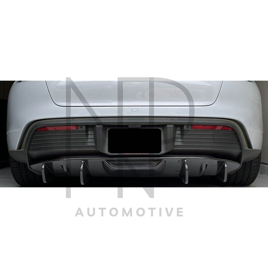 DIFFUSORE AERO PORSCHE TAYCAN FIBRA DI CARBONIO NP STYLE