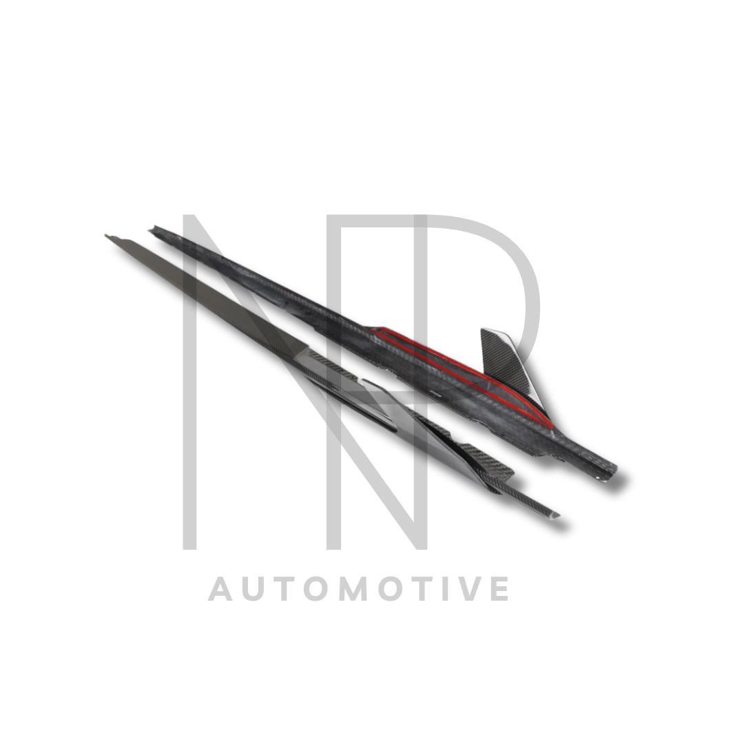 MINIGONNE LATERALI AUDI R8 RESTYLING 2019 FIBRA DI CARBONIO CP STYLE