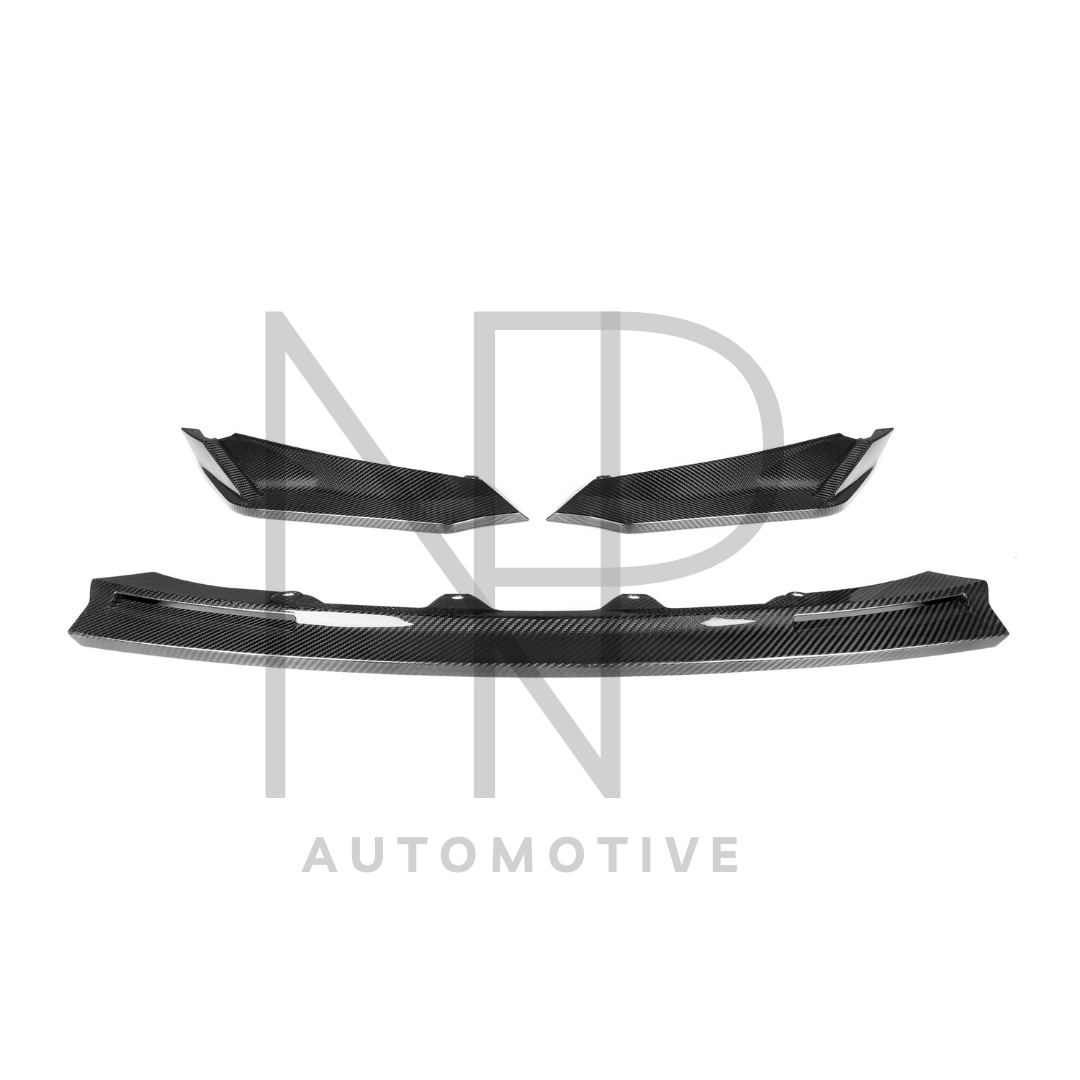 SPOILER LIP ANTERIORE CARBONIO PRE PREG STILE V2 BMW M3 G80 G81 M4 G82 G83