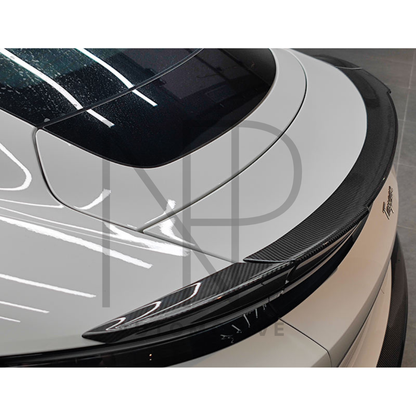 SPOILER POSTERIORE PORSCHE TAYCAN FIBRA DI CARBONIO PK STYLE