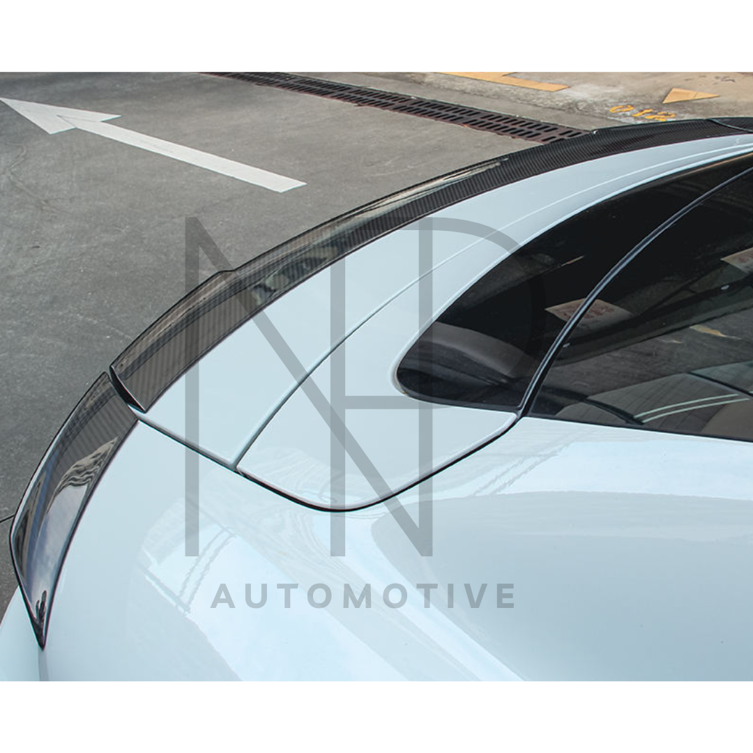 SPOILER POSTERIORE PORSCHE TAYCAN FIBRA DI CARBONIO PK STYLE
