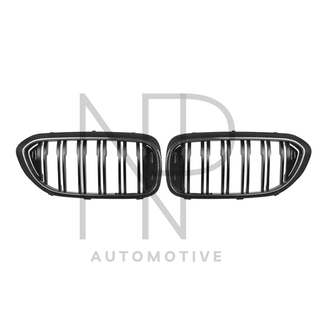 GRIGLIE ANTERIORI CARBONIO PRE PREG BMW M5 F90 PRE LCI SERIE 5 G30 G31 PRE LCI