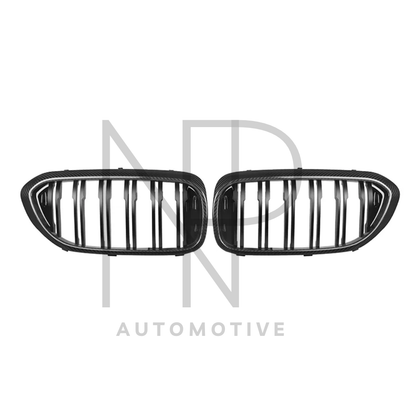 GRIGLIE ANTERIORI CARBONIO PRE PREG BMW M5 F90 PRE LCI SERIE 5 G30 G31 PRE LCI