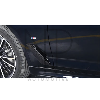 INSERTI PARAFANGHI CARBONIO PRE PREG BMW SERIE 5 G30 G31 LCI